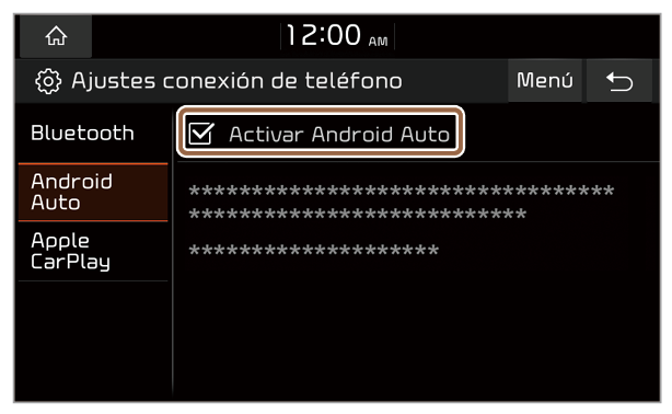 Cable comunicación Android Auto conexión tipo Tipo-C 2.0