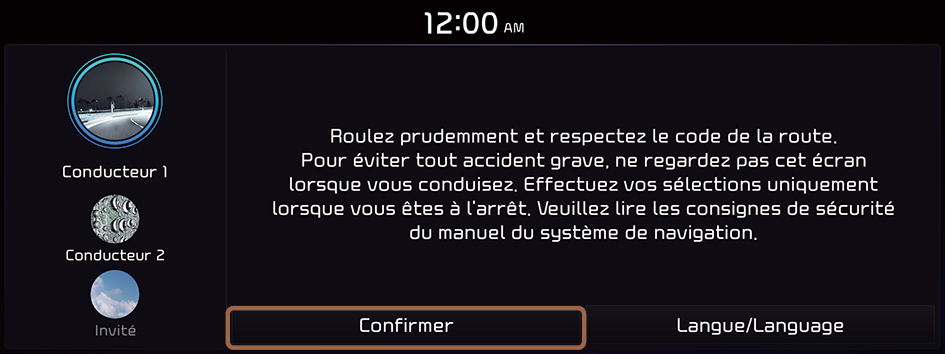 Paramétrage du profil du véhicule dans l'appli GO Navigation pour