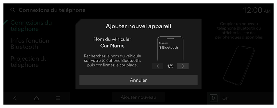 Utilisation d'Apple CarPlay sans fil