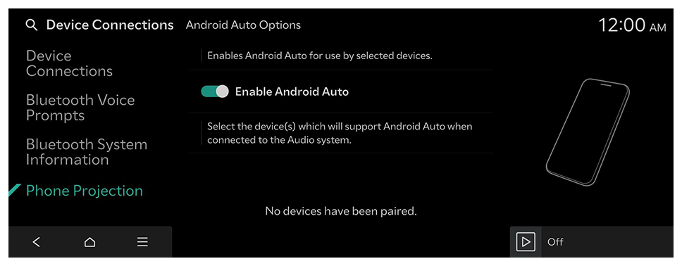Using Android Auto with a USB cable